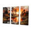 River Though Forest Sunrise I - Forest Canvas Art Set-991268507-991268505