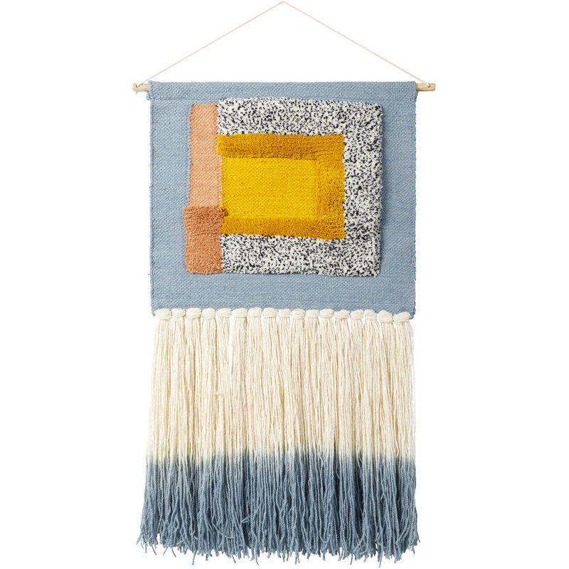Textured and Tasseled Wall Hanging