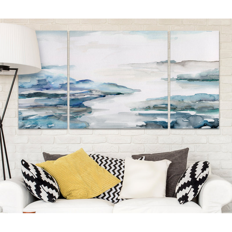 " Estuary II " Painting Print, 40" H x 80" W x 1.5" D