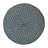 20 Inch Wide Round Pouf In Aegean Blue And Natural Braided Cotton-197043045