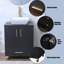 Meuble-lavabo simple noir 24 po Nicson