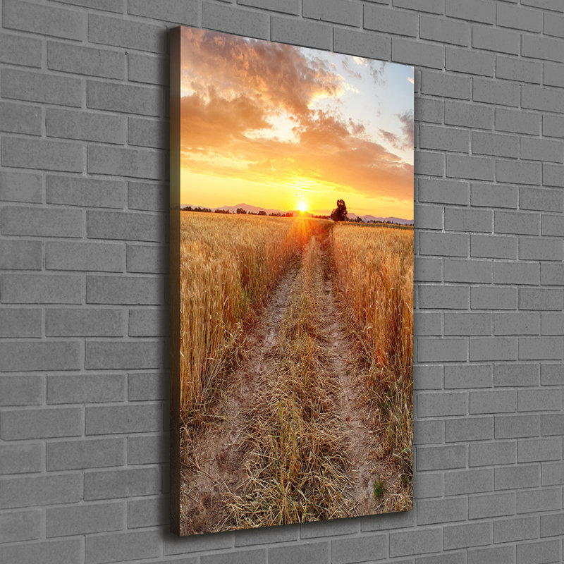Wheat field 1 Piece Wrapped Canvas Wall Art