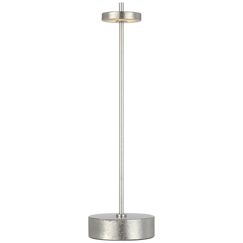 Kelly Wearstler Sene Rechargeable Table Lamp, 12.25" H x 3.25" W x 3.25" D, Black, 1.5 W