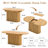 Modern 55.11"-70.86" MDF Extendable Dining Table Set For 4-6 With Chenille Upholstered Chairs, Space Saving Expandable Kitchen & Dining Room Furniture Set, Stylish Comfortable Dinner Table Set-926672826-926672833-926672830