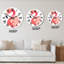 Flamant rose sur fond blanc II - horloge murale traditionnelle-589507059