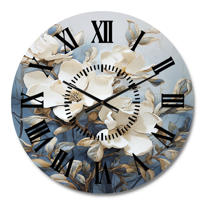 Horloge murale Magnolias - Magnolias, Médium