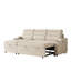 Beige Fabric Bed With Portable Handle And Space Storage For Living Room Convertible Sleeper Recliner High Foam Cushions In-1586231215