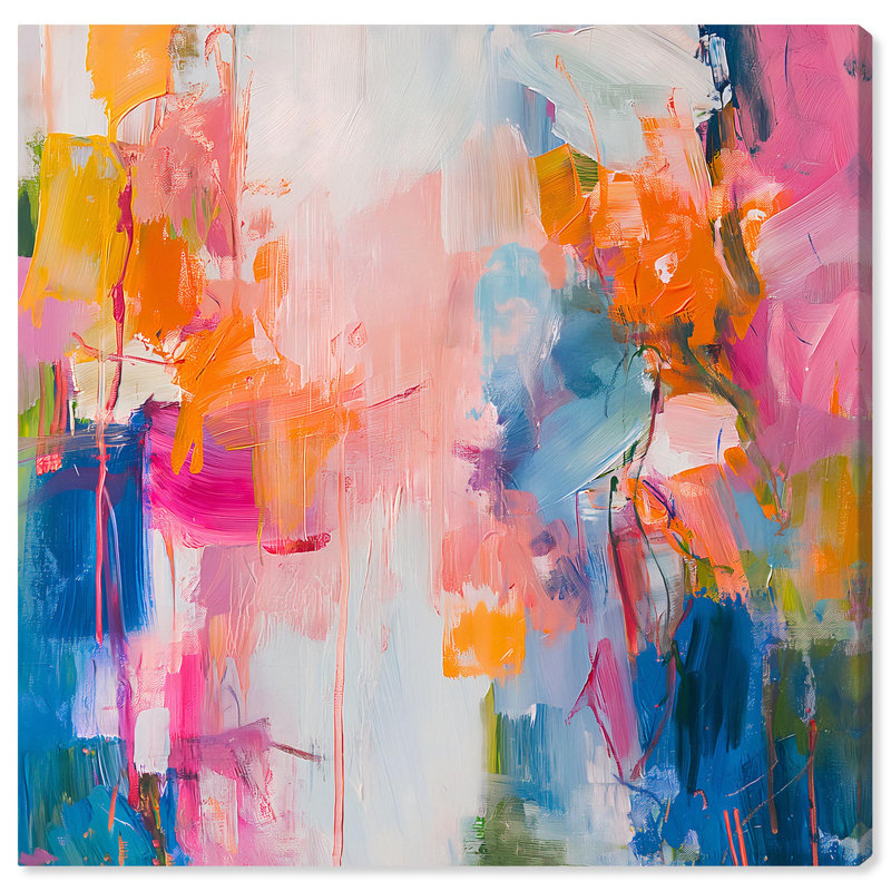 20" x 20" Modern Abstract Wrapped Canvas Art