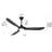 Black Smart Ceiling Fan With Led Light-688524776
