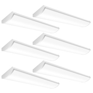 4FT LED Wraparound Light Fixture, 3CCT Led Shop Lights, Flush Mount Light for Garage, Shop, Kitchen