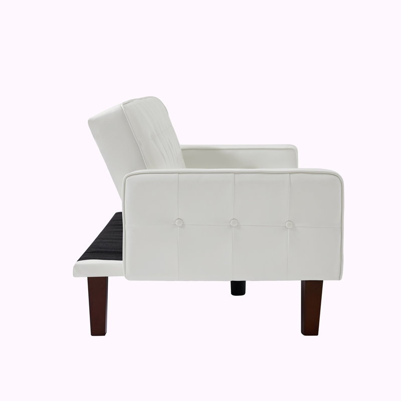 Mitleff Square Arm, White PU
