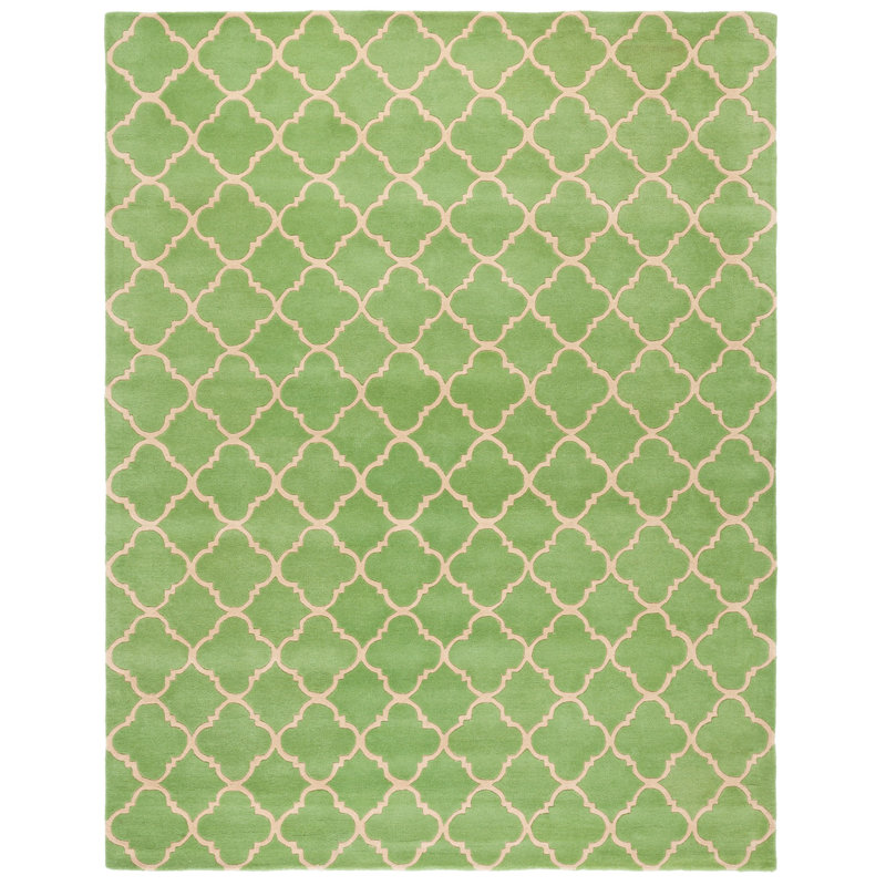 Carolene Hand Tufted Wool Geometric Rug, Rectangle 8' x 10'