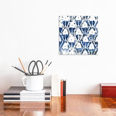 Indigo Impression VI by June Erica Vess - Wrapped Canvas Gallery-Wrapped Canvas Giclée