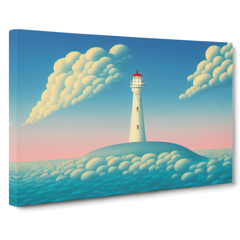 Hypnotic Lighthouse - Wrapped Canvas, 35cm H x 50cm W x 3cm D