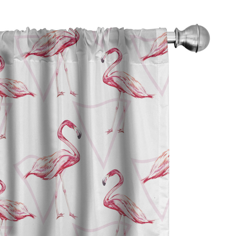Panneau coulissant semi-diaphane avec passe-tringle Flamingo, 28 po x 63 po