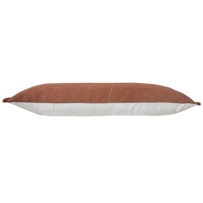 Housse et insert rectangulaires en coton, Brun brun, Polyester / Bourre en polyester
