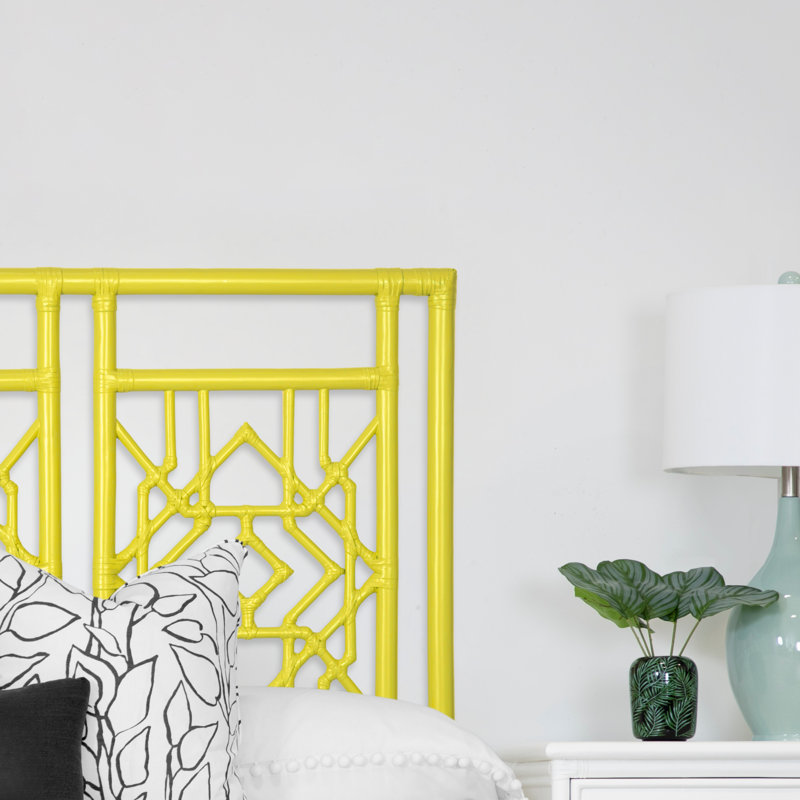 Tulum Open-Frame Headboard, Twin, Sunflower Yellow
