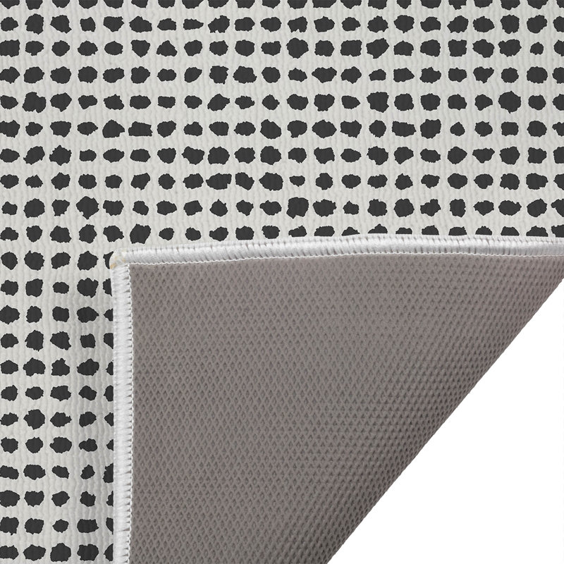 Paillasson d'extérieur Grunge Row, Gris anthracite, L 21 po x L 34 po