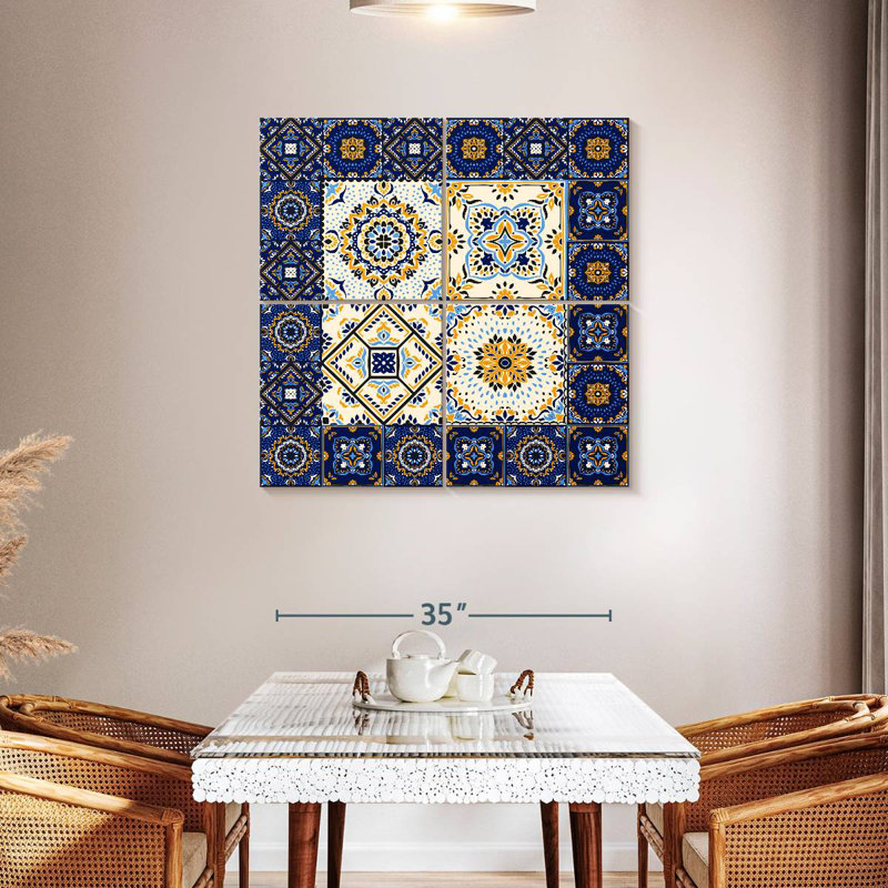 Kerner Talavera Tile Mosaic, 38" H x 38" W