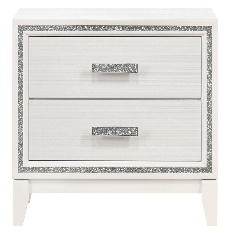 Table de bout Table de chevet moderne, Blanc