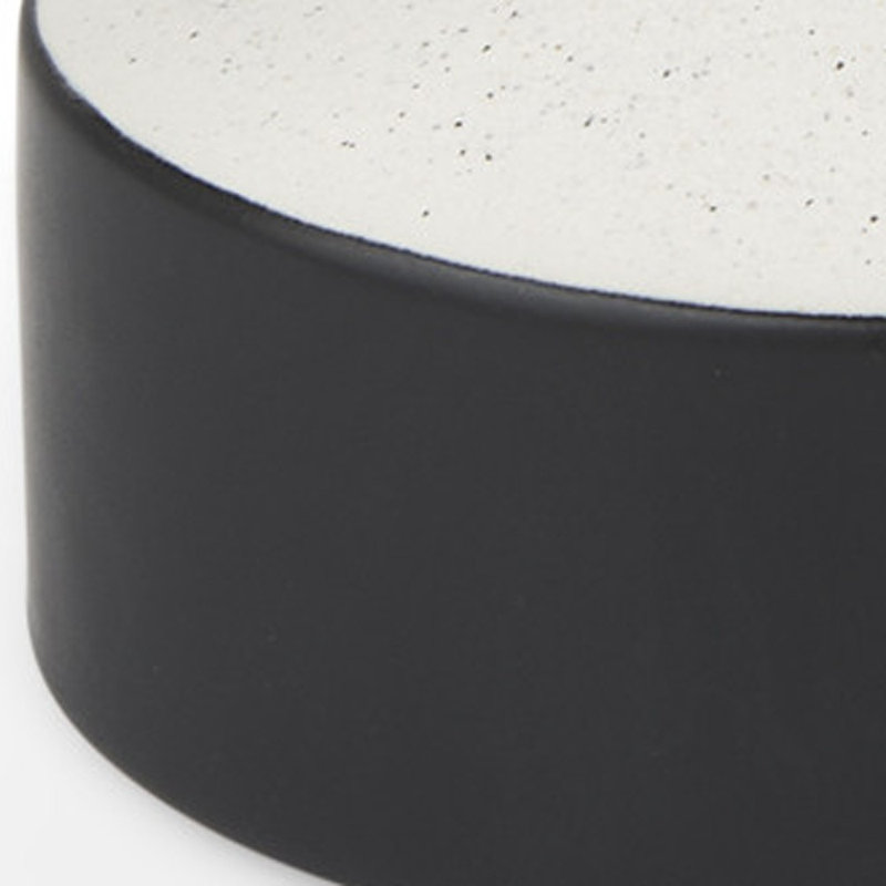 Vase en céramique 8 "noir et blanc