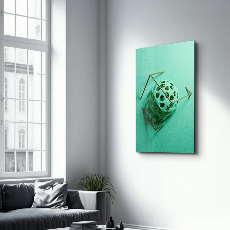 Elegant Tempered Glass Wall Art Painting, 13.8 x 21.7 inches | 100% Tempered Glass, Thickness: 0.16 inches | UV Printed for Vibrant Colors | Perfect for Home Decor, Living Room, & Office Spaces