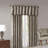 Jacquard Window Valance Blue/Brown 50x18"-118743558