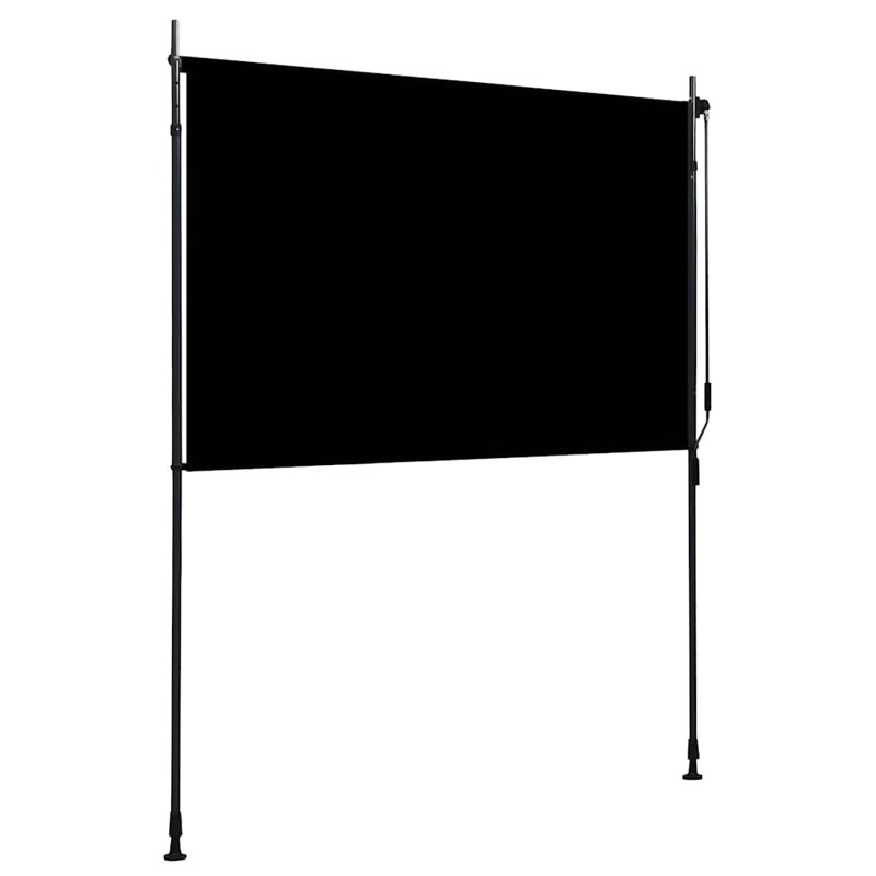 Pare-soleil d'extérieur Roller Blind Anthracite, H 106,3 po x l 78,7 po x P 0,5 po, Anthracite