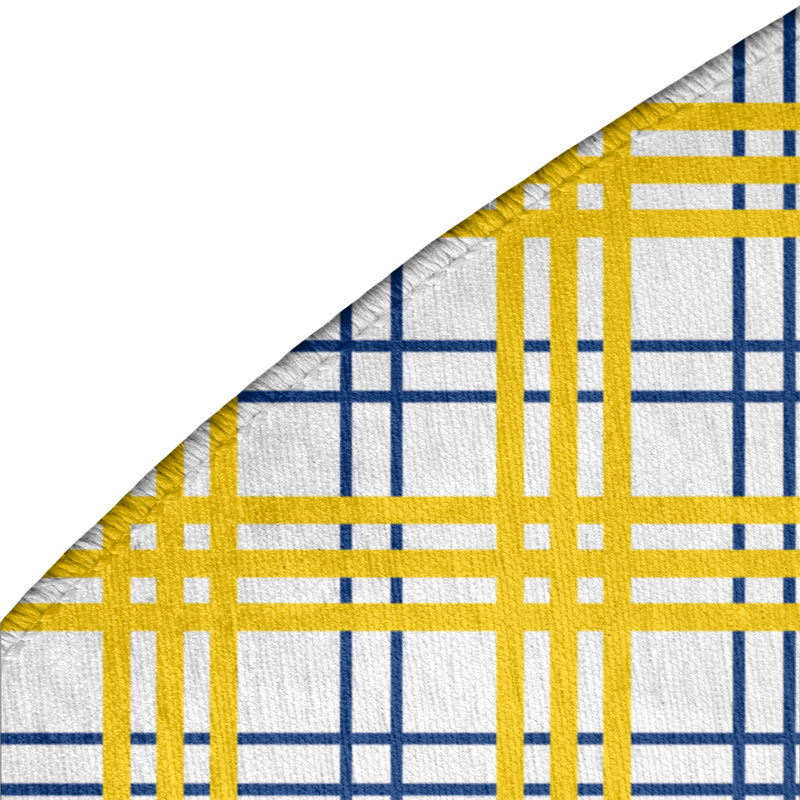 Plaid Indoor Rug, Round 5'