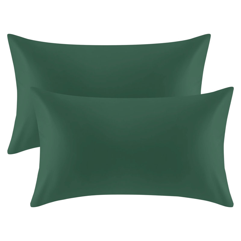 Kandis 100 Microfiber Brushed Plain Envelope Style Pillow Case/Cover, Emerald