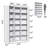 71" Curved Bookshelf,triple Width 6 Tier Bookcase With Storage Cabinet,modern Tall Bookshelf With 18 Open Display Shelves, Floor Standing Book Shelf For Living Room-671059694