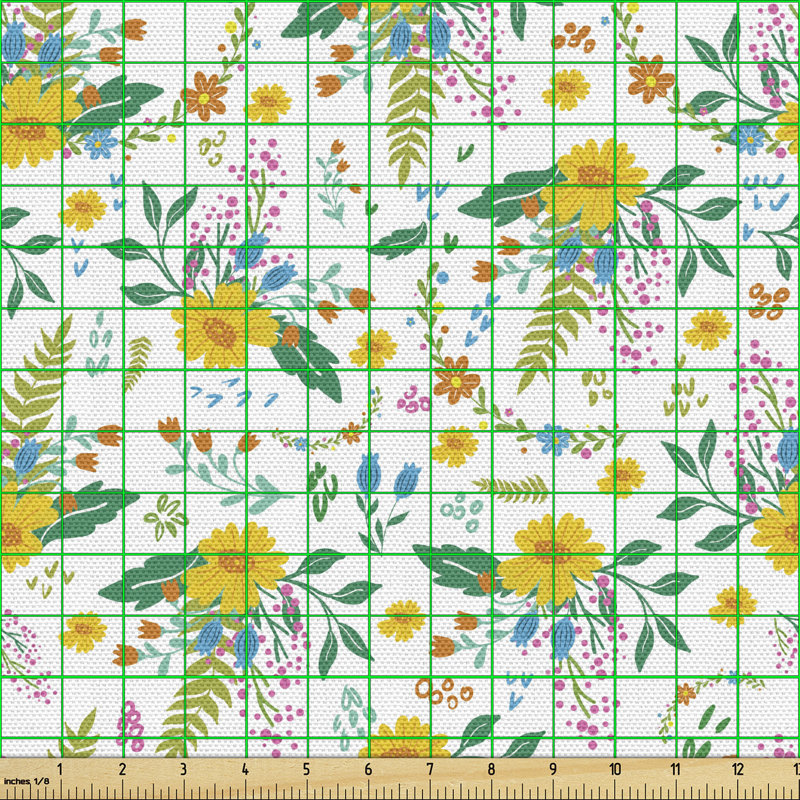 Chisem Colourful Flowers Petals Multi-Purpose Fabric