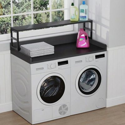 Washer Dryer Countertop Wooden Countertop for Washer and Dryer Black