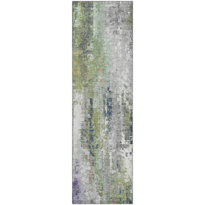 Premium Machine Washable Mayfield AMF2254 Abstract Rug