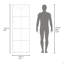 Armoire, 2 portes, 4 tablettes