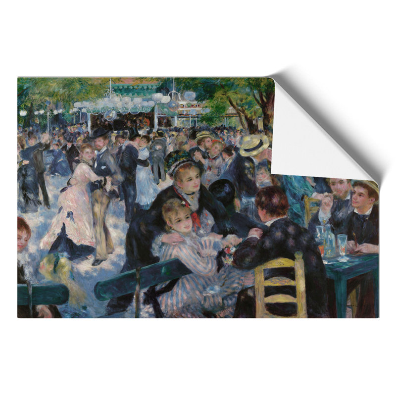 Dance at Le Moulin de La Galette by Pierre Auguste Renoir - Frameless Print, 30cm H x 42cm W x 0.1cm D