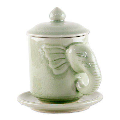 Chiang Mai Elephant Coffee Cup