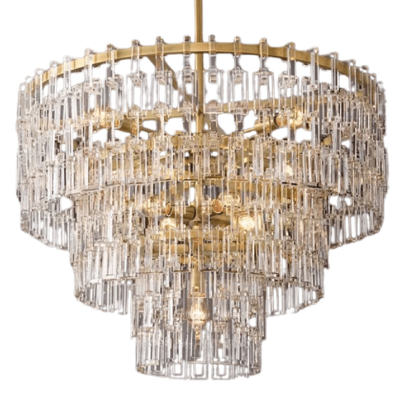 Lustre rond à niveaux 36 po Gehrke Link