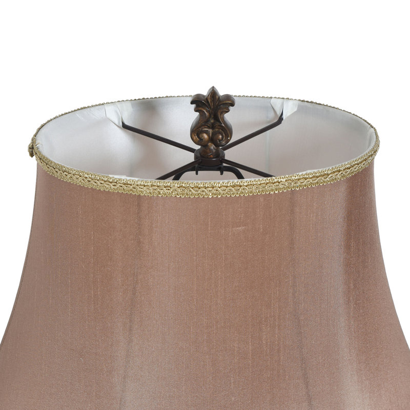 Dinius Resin Table Lamp, Off White, Antique Blue/Champagne