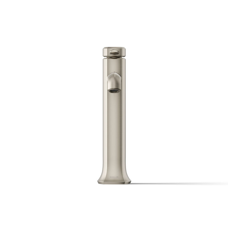 Occasion Tall Single-Handle Vessel Sink Bathroom Faucet with Drain Assembly, Vibrant Brushed Nickel, 1.2 GPM 
