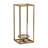 Pembertale Tall Square Gold Metal Lantern-1996100337-1996100342