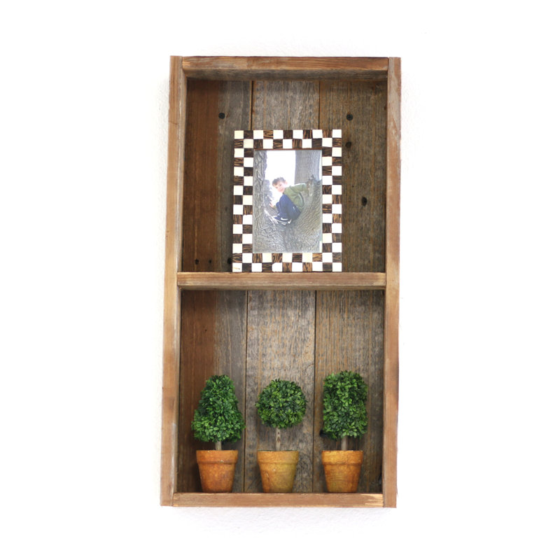 Bateman Cedar Accent Shelf, Natural, 24" H x 10" W x 4" D