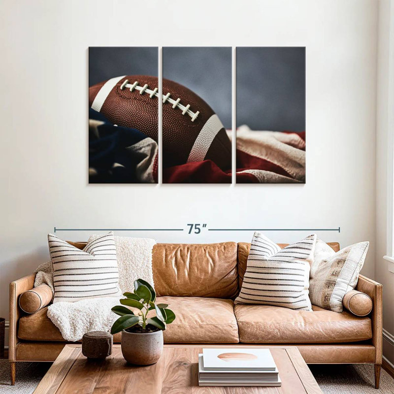 Football américain Sireci sur drapeau, H 36 po x l 57 po