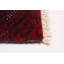 Tapis rouge foncé 3 pi 2 po x 6 pi One-of-a-Kind New Age