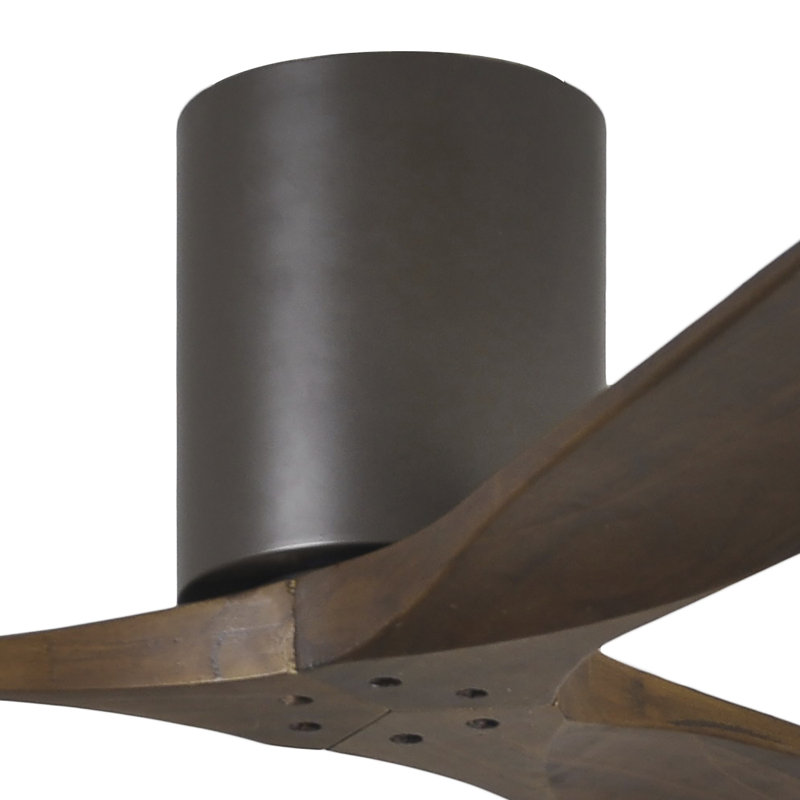 Irene Ceiling Fan, Textured Bronze, 52", Walnut Tone