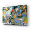 Art mural en verre épique «Birds Of The World» par Tim Jeffs, 16 po x 12 po