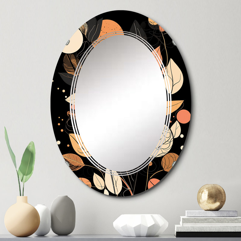 Lantin - Miroir mural moderne ovale, 30 po x 20 po