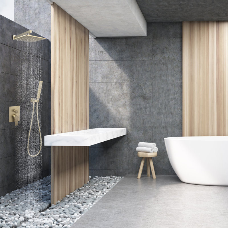 Système de douche complet avec valve brute