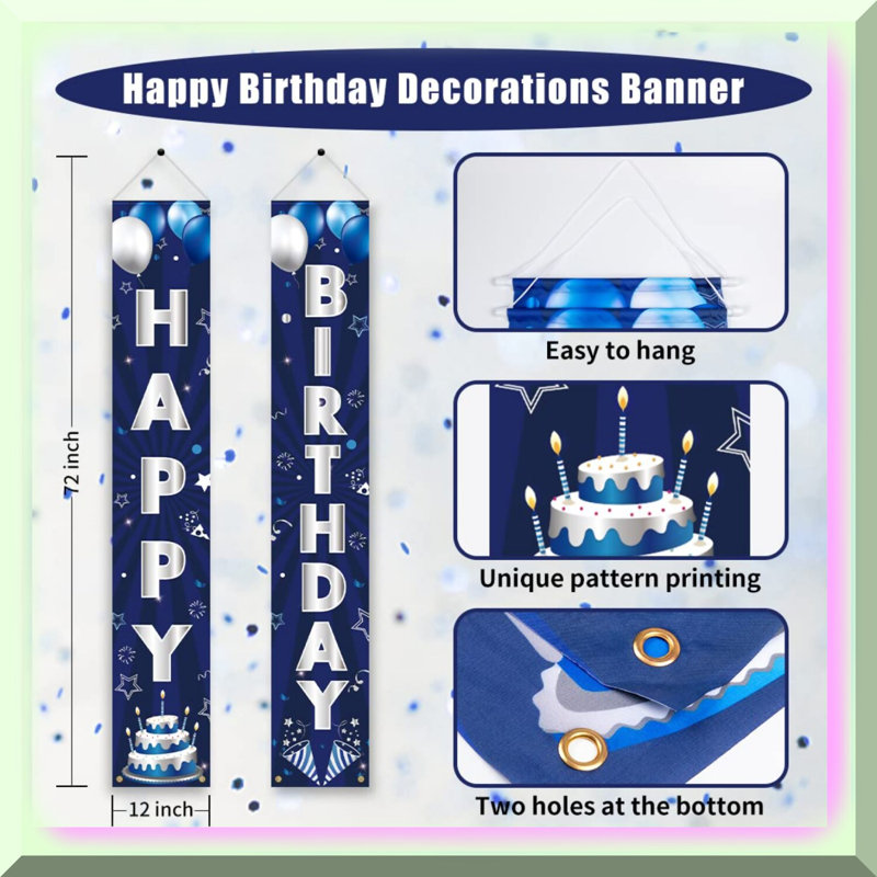 Sparkling Rose Gold Glitter 10th Birthday Banner Kit