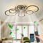 76cm LED Dimmable Reversible Flush Mount Ceiling Fan with Lights and Remote-623148243